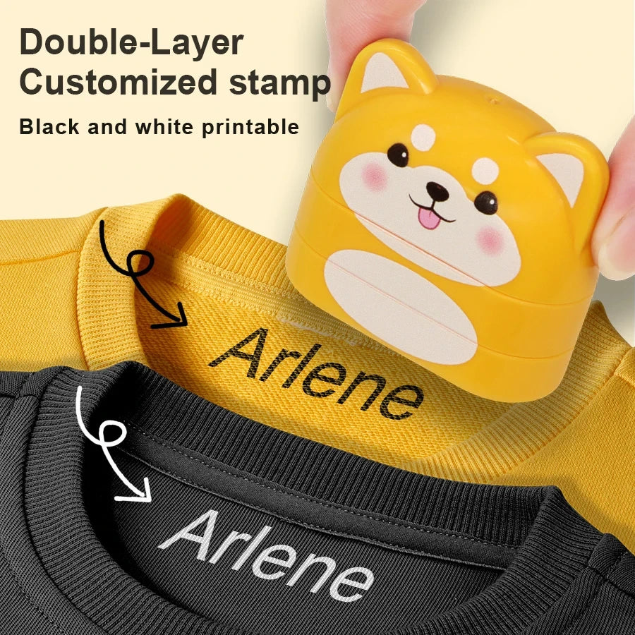 Étampe personnalisée pour vêtements d'enfant